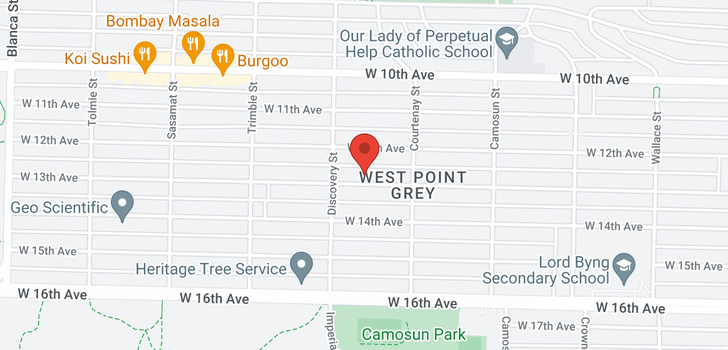 map of 4261 W 13TH AVENUE